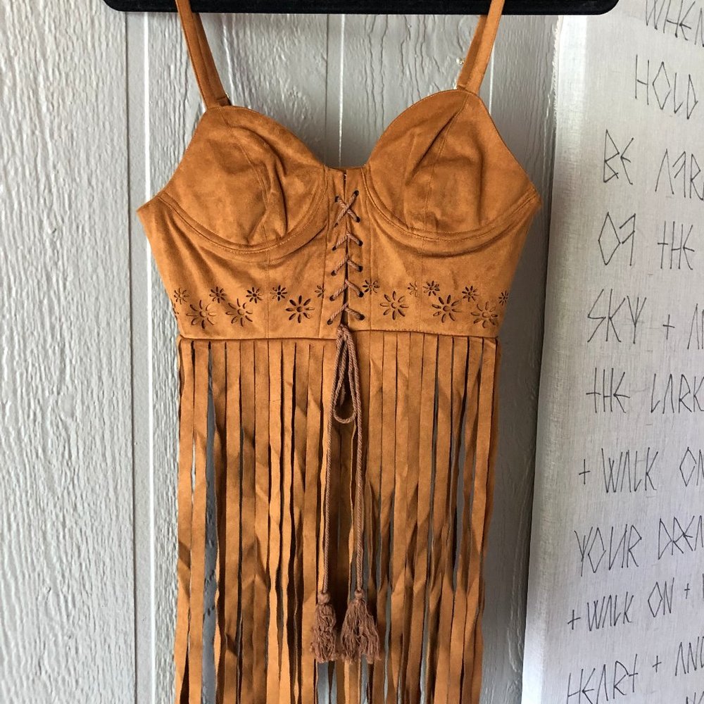 Fringe boho top